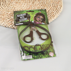 Factory Supply Halloween Bloody Scissors Hair Hoop Halloween Cosplay Headband