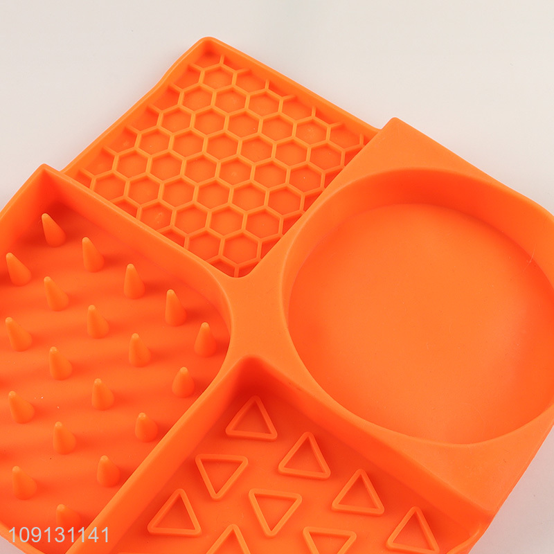 Wholesale Silicone Lick Mat Slow Feeder with Suction Cups for Dog Cat