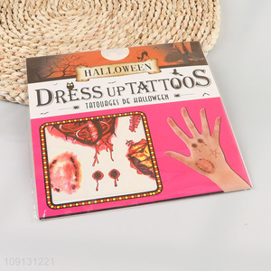 New Arrival Halloween Fake Scars Tattoos Waterproof Fake Blood Tattoos