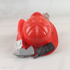 Hot Selling Kids Firefighter Toys Pretend Play Firefighter Costume Props