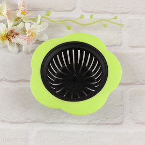 Factory Supply Flower Shaped Plastic Sink Strainer for Kitchen Bathroom