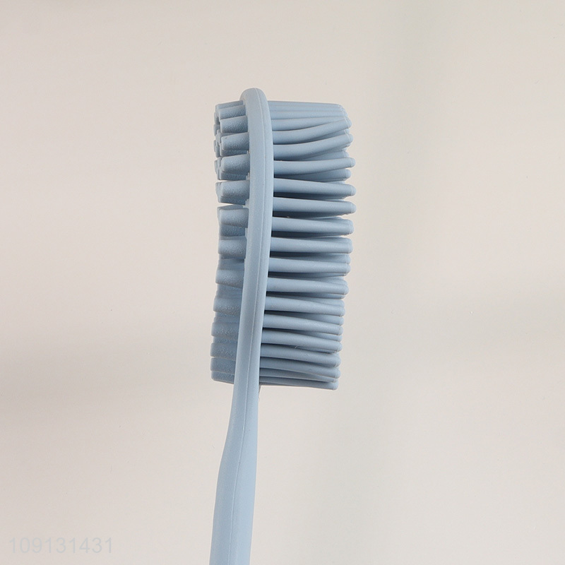 Wholesale Double Sided Silicone Bath Brush Back Scrubber with Long Handle