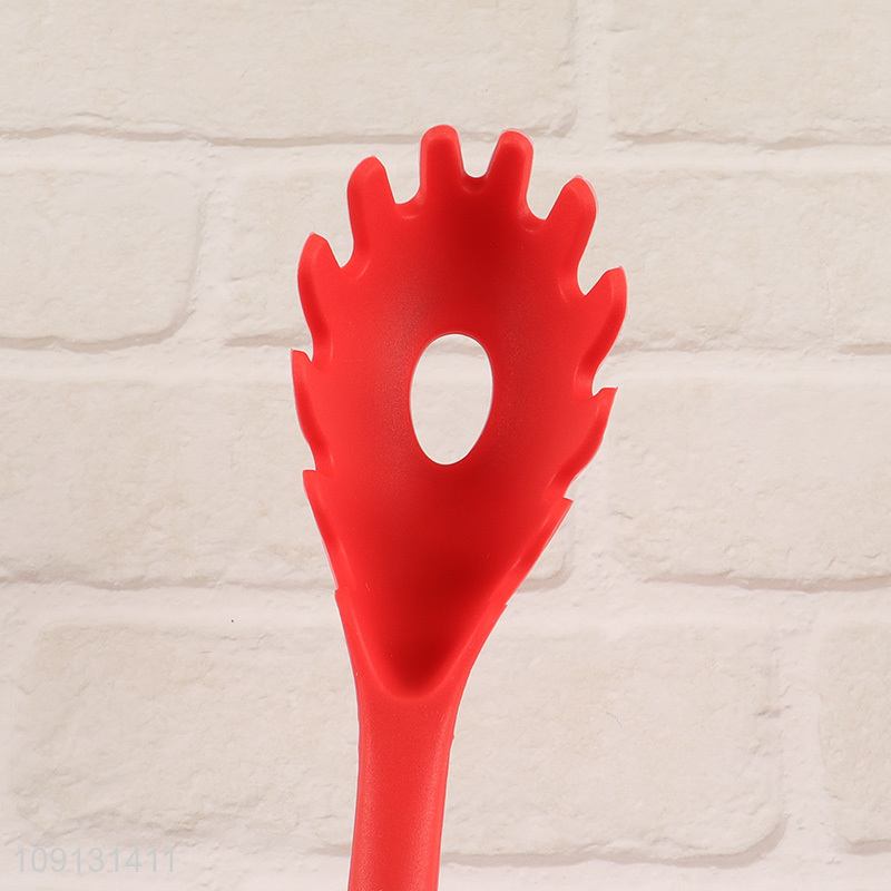 Hot Selling Silicone Spaghetti Spoon Pasta Fork for Cooking Serving