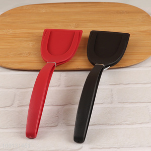 Factory Supply 2 In 1 Flipper Spatula Tongs Non-Stick Nylon Cooking Tools