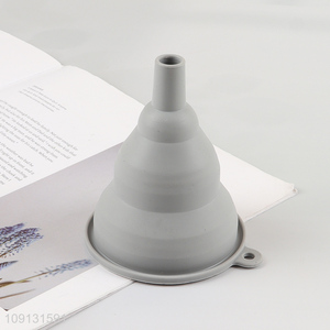 Hot Sale Collapsible Silicone Funnel Food Grade Silicone Kitchen Funnel
