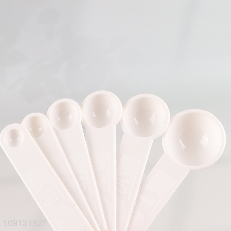 Factory Wholesale Plastic Measuring Spoon Set for Kitchen Cooking Baking