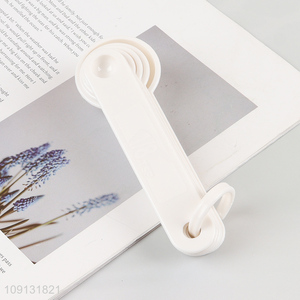 Factory Wholesale Plastic Measuring Spoon Set for Kitchen Cooking Baking