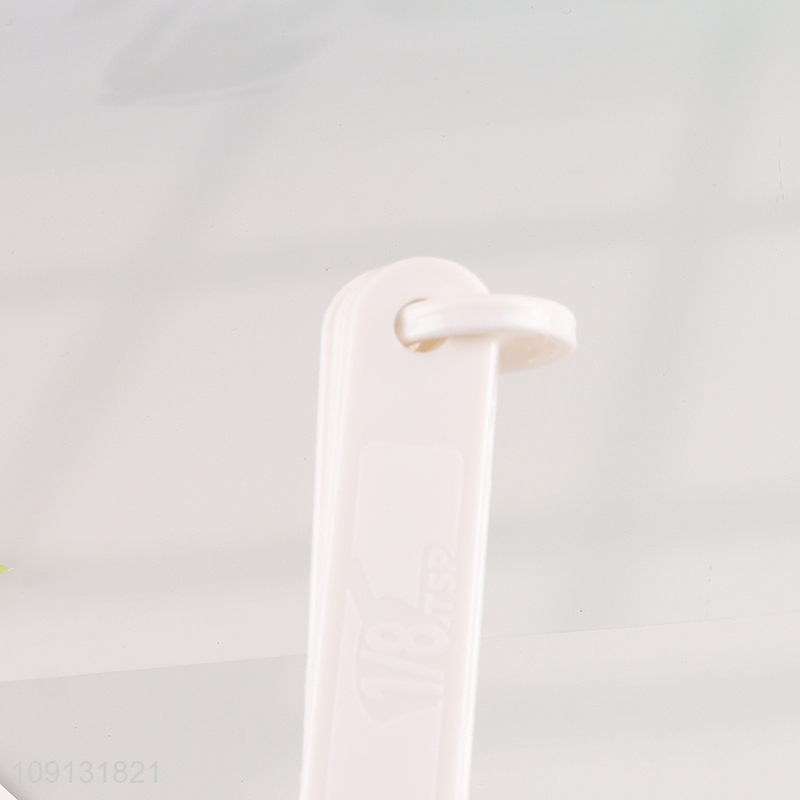 Factory Wholesale Plastic Measuring Spoon Set for Kitchen Cooking Baking