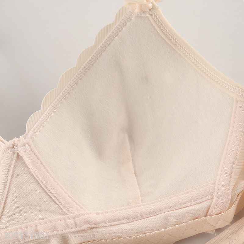 Good selling breathable polyester adjustable women underwear bra