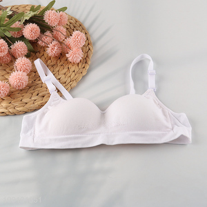 Hot selling breathable polyester women underwear bra wholesale