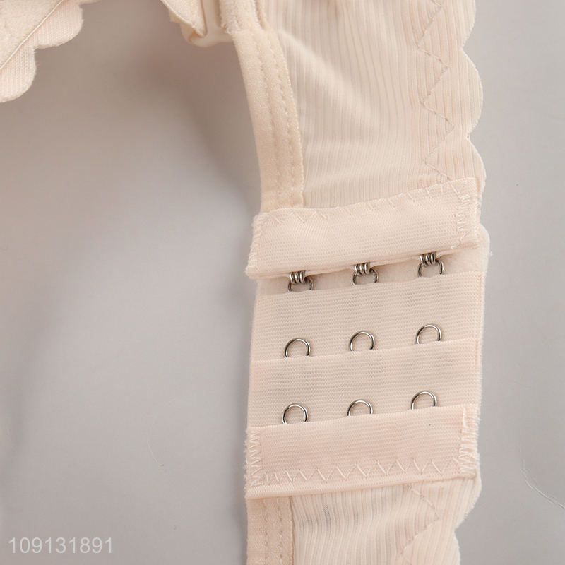 Good selling breathable polyester adjustable women underwear bra