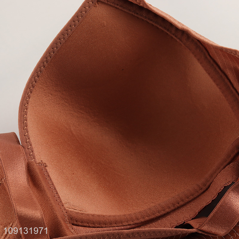 Top sale polyester breathable comfortable women underwear bra wholesale