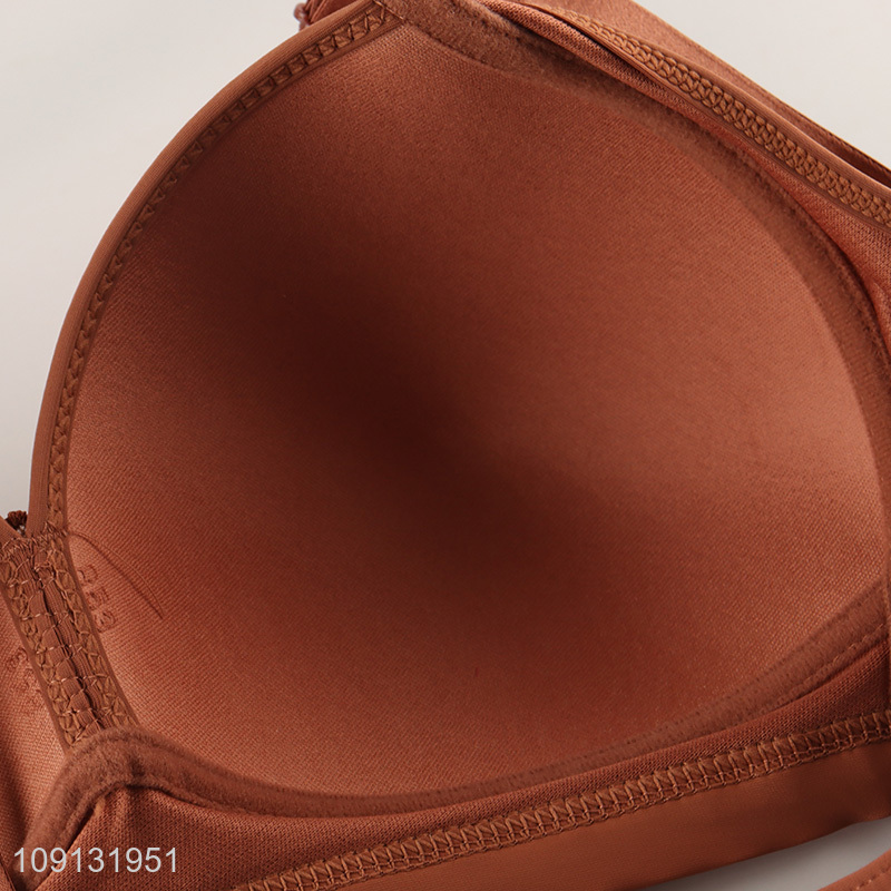 Factory price breathable polyester adjustable women underwear bra for sale