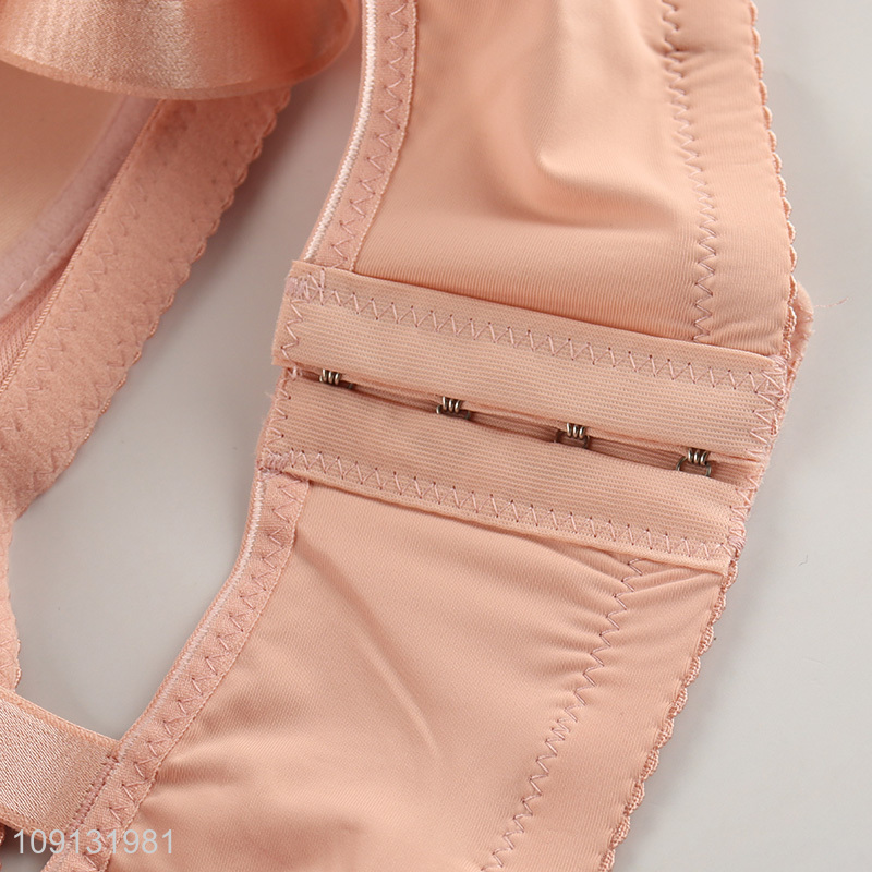 Hot sale breathable polyester women underwear bra wholesale