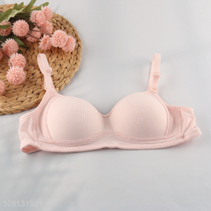 Top quality pink breathable seamless women underwear bra