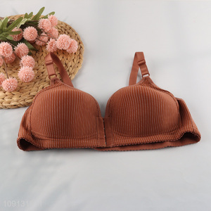 Top sale polyester breathable comfortable women underwear bra wholesale