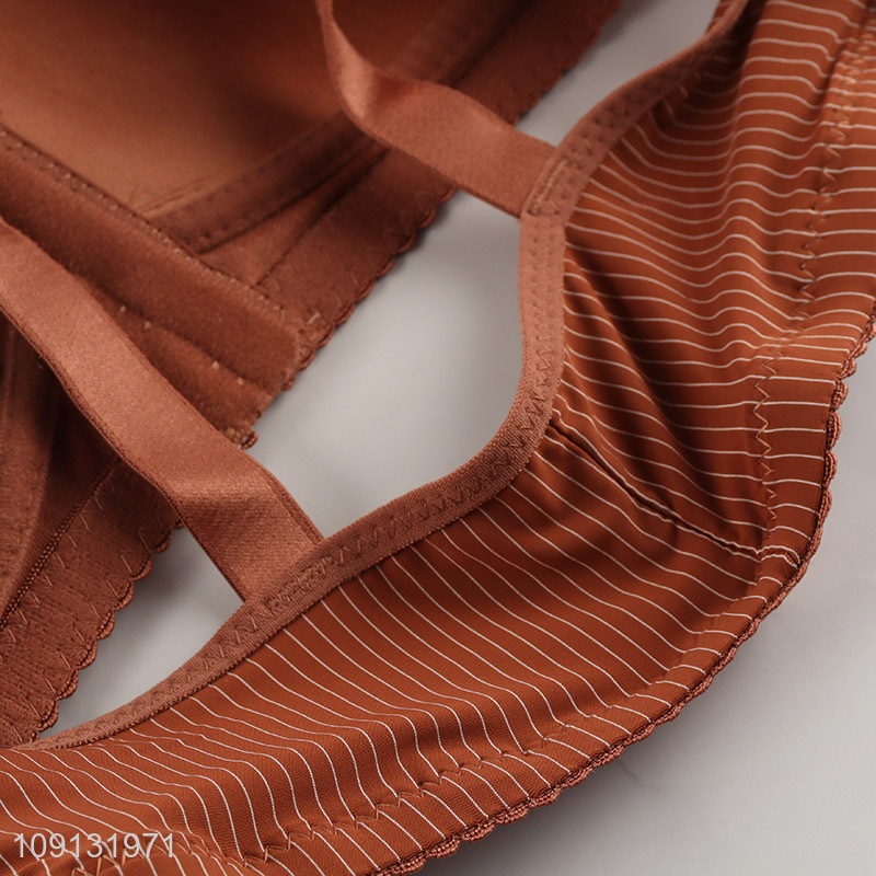 Top sale polyester breathable comfortable women underwear bra wholesale