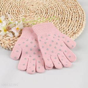 High Quality Kids Winter Gloves Knit Gloves Cold Weather Gloves
