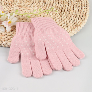Online Wholesale Winter Knit Gloves Cold Weather Gloves for Kids