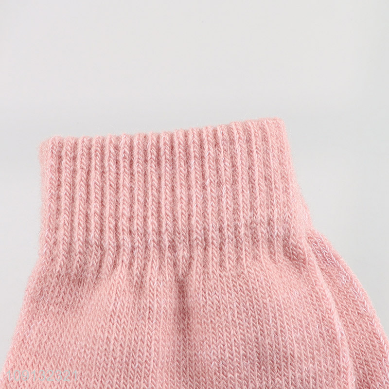 Good Quality 2 Pairs Winter Knit Gloves Thick Warm Gloves for Kids