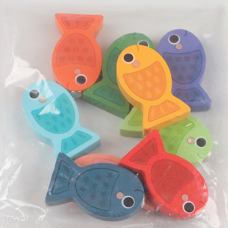 Hot Selling Wooden Number Shape Puzzle Sorter Counting Game Learning Toy