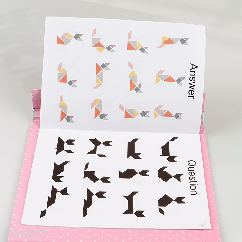 Hot Selling Wooden Magnetic Tangram Montessori Educational Toy for Kids