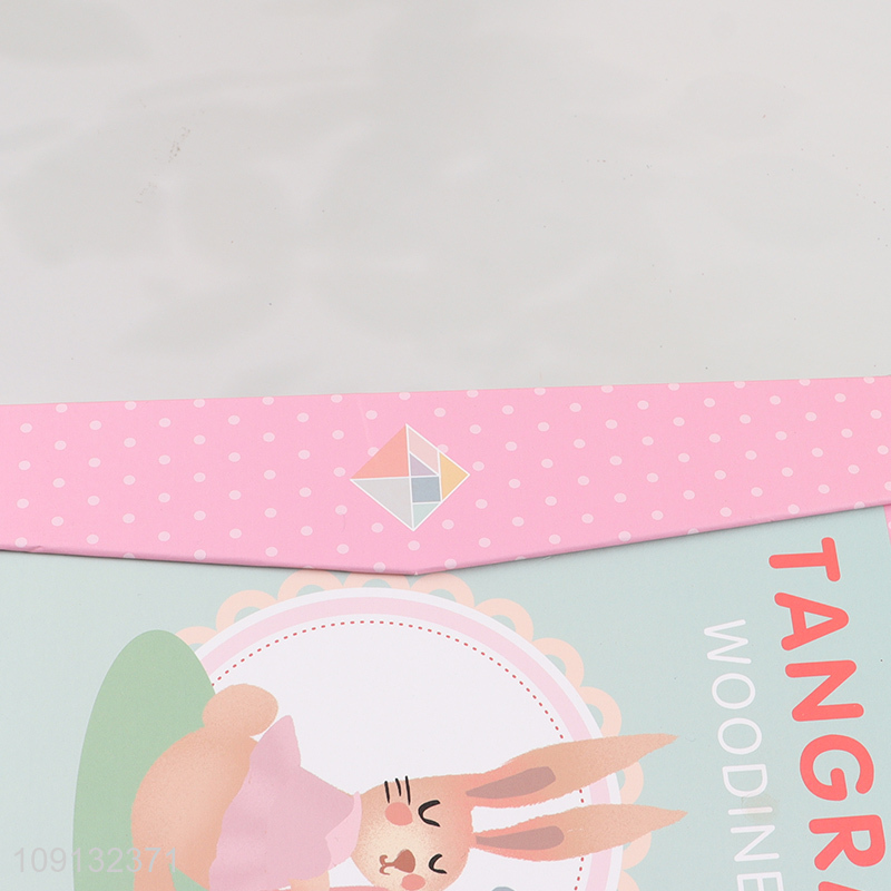 Hot Selling Wooden Magnetic Tangram Montessori Educational Toy for Kids