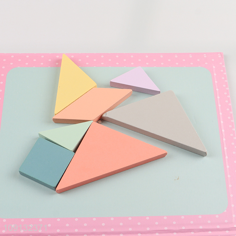 Hot Selling Wooden Magnetic Tangram Montessori Educational Toy for Kids