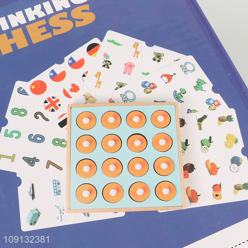 Wholesale Wooden Match Chess Board Game Educational Memory Matching Game