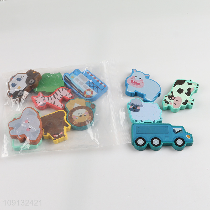 Factory Price Wooden Number Shape Matching Board Learning Toy for Preschool Kids