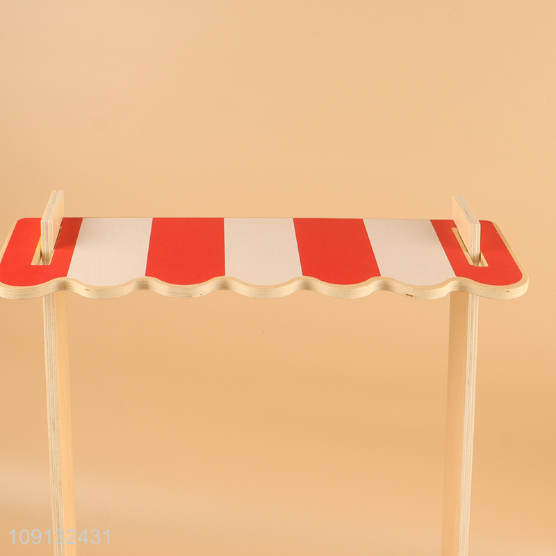 China Imports Mini Fruit & Vegetable Stall Wooden Grocery Store Playset Toy