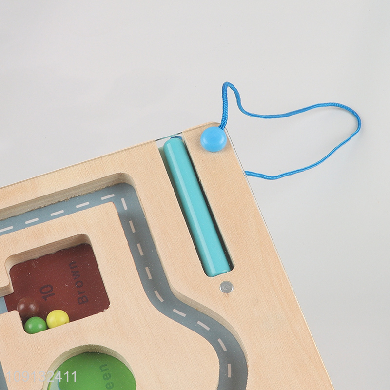 Wholesale Wooden Number Shape Matching Board Early Learning Toy for Kids