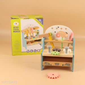 Wholesale Wooden Workbench Tool Toy Pretend Play Toy for Kids Toddlers