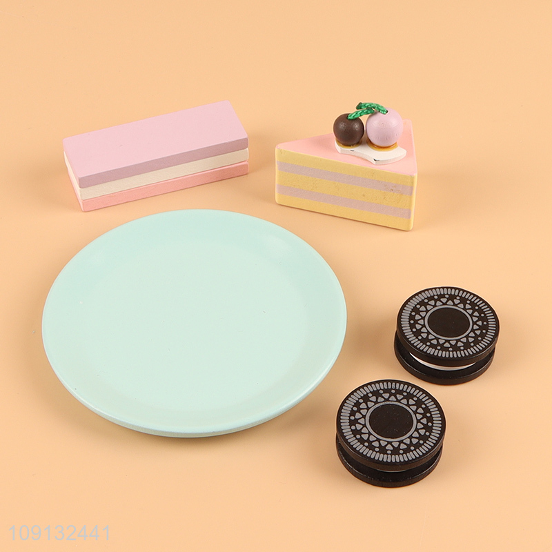 New Product Wooden Afternoon Tea Set Toy Pretend Play Kitchen Toy for Kids