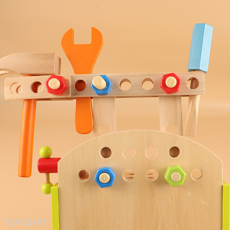 Online Wholesale Kids Wooden Workbench Tool Toy Pretend Play Toy Set