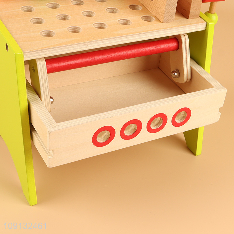 Online Wholesale Kids Wooden Workbench Tool Toy Pretend Play Toy Set