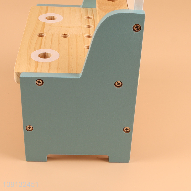 Wholesale Wooden Workbench Tool Toy Pretend Play Toy for Kids Toddlers