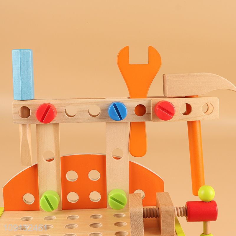 Online Wholesale Kids Wooden Workbench Tool Toy Pretend Play Toy Set