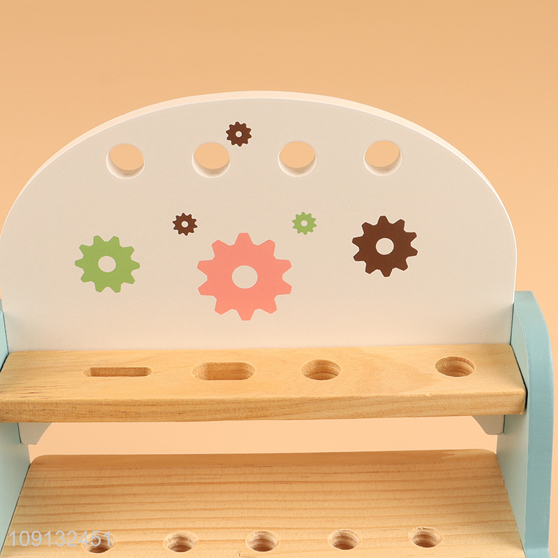 Wholesale Wooden Workbench Tool Toy Pretend Play Toy for Kids Toddlers