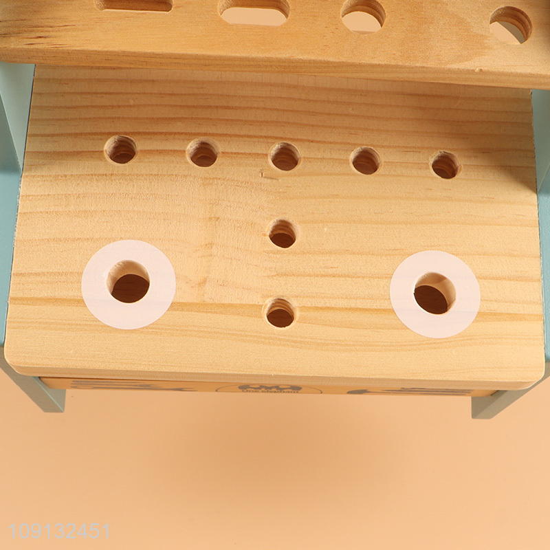 Wholesale Wooden Workbench Tool Toy Pretend Play Toy for Kids Toddlers