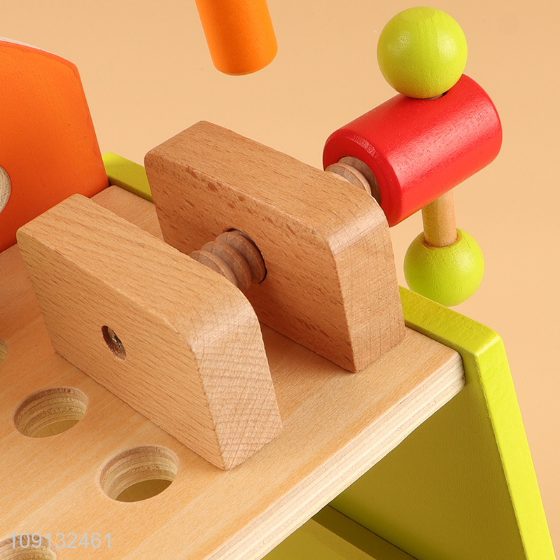 Online Wholesale Kids Wooden Workbench Tool Toy Pretend Play Toy Set