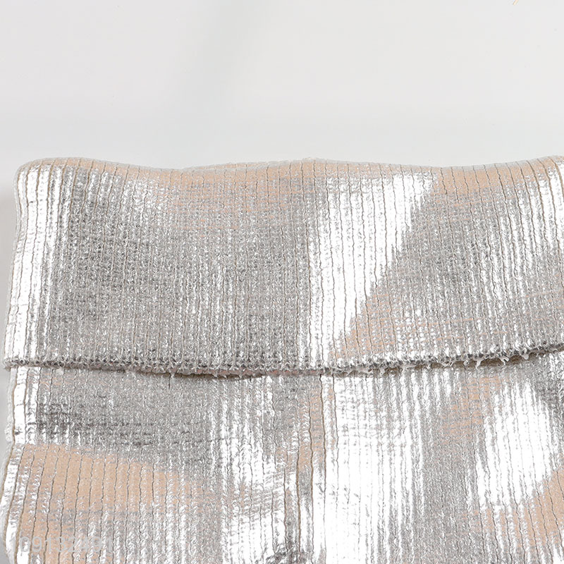 Hot Selling Winter Beanie Hat Silver Knitted Beanie for Men Women