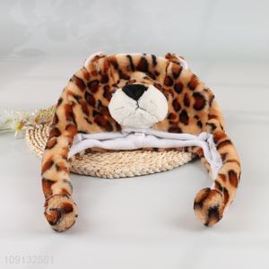 Good Quality Winter Plush Animal Hat with Ear Flaps for Kids & Teens