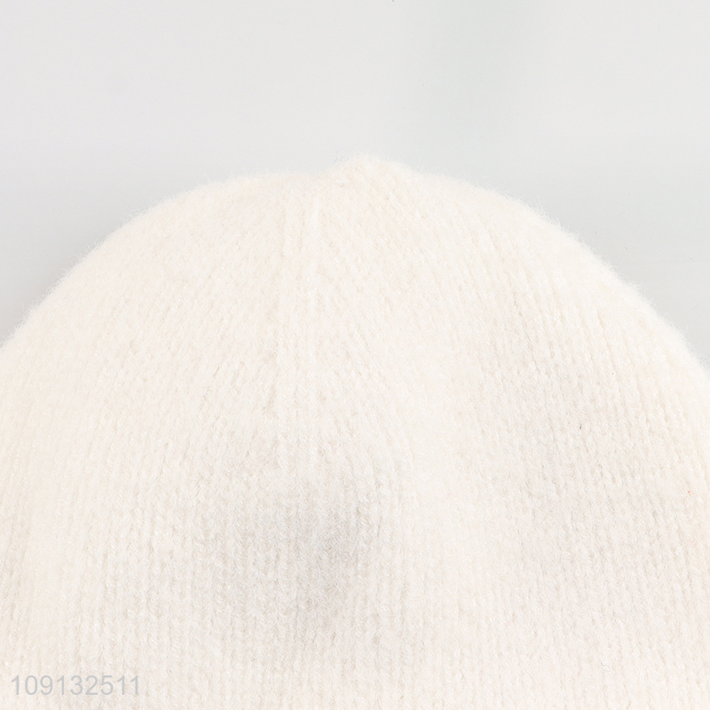 China Imports Women's Beanie Hat Winter Cuffed Plain Beanie Hat