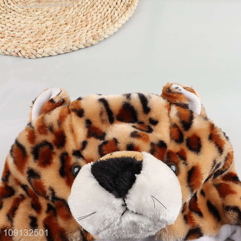 Good Quality Winter Plush Animal Hat with Ear Flaps for Kids & Teens