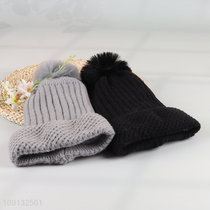 High Quality Men Women Winter Beanie Hats Pom Pom Beanie Caps