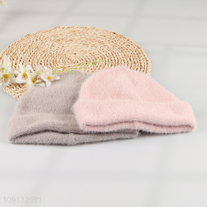 New Product Winter Beanie Hat Knitted Cuffed Beanies for Women