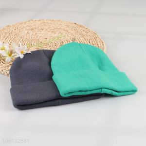 Wholesale Winer Beanie Hat Cuffed Slouchy Beanie Cap for Women