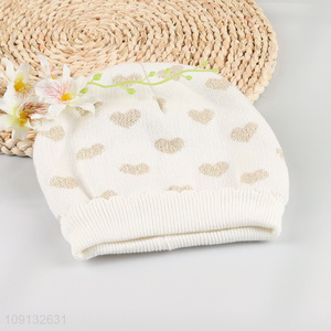 Hot Selling Winter Beanie Hat with Fleece Lining for Kids Toddlers