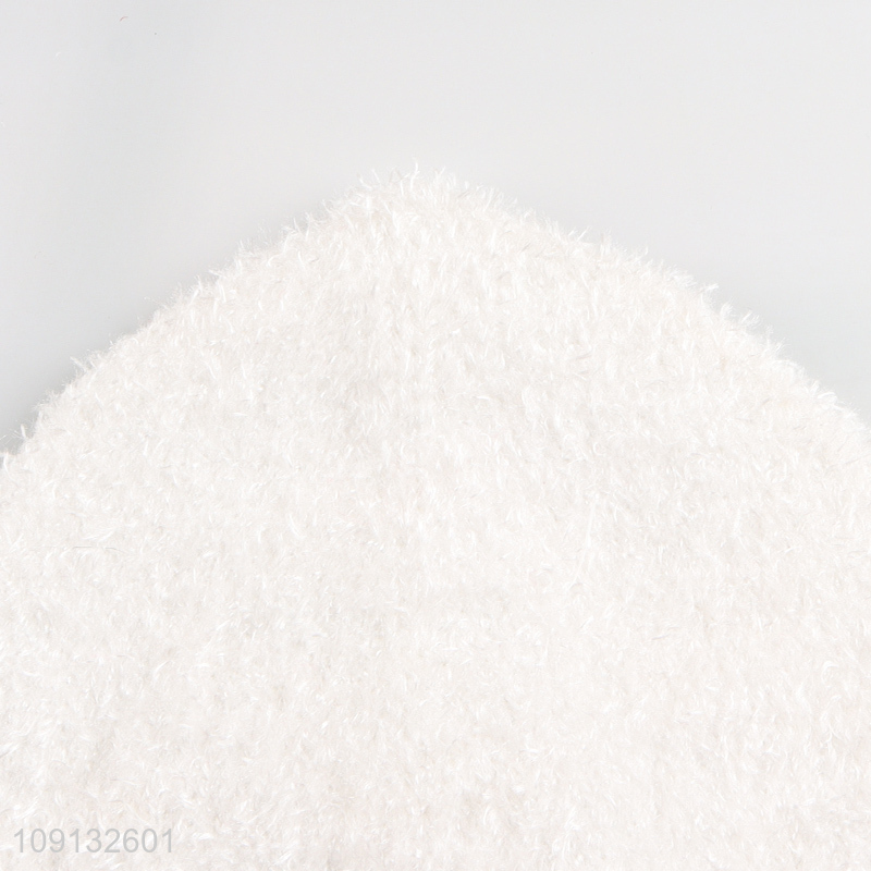 Wholesale Women's Winter Beanie Cuffed Beanie Hat Fluffy Beanies